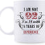 Taza café 11oz con texto 'i'm not 92 i'm 18' regalo cumpleaños