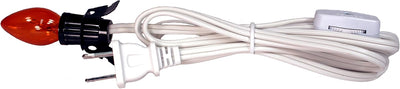Luz repuesto con cable interruptor naranja y blanco 708n1