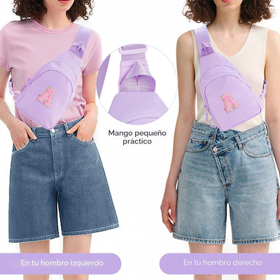 Bolso de cintura para mujer color lavanda