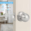 Set 5 manijas puerta interior níquel satinado sin llave