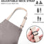 Delantal Chef Ajustable con 2 Bolsillos para Mujer y Hombre