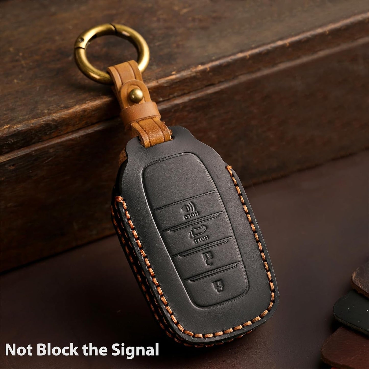 Funda cuero llavero comp Toyota Tundra Corolla RAV4 Camry