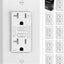 10 Tomas GFCI 20A Resistentes Exteriores con Led y Placa