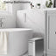 Basurero baño acero inox 10L cierre suave plateado