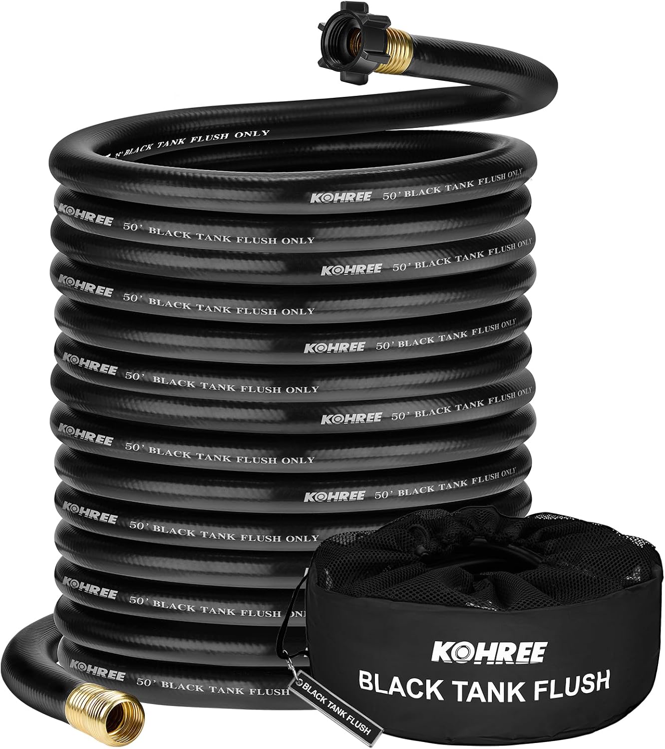 Manguera agua negra 50ft para camper 5/8" sin dobleces