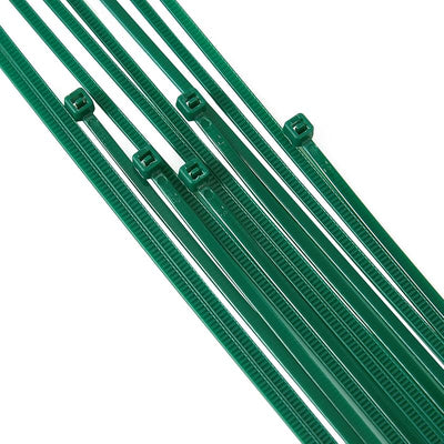 Bridas nailon verde oscuro 8pulg 0.118pulg jardín multiusos 100pzas