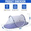Tiendas campaña malla plegable 43x21" resistentes viento