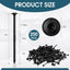 200 Pzas tornillos Star Drive madera 14x4" negros