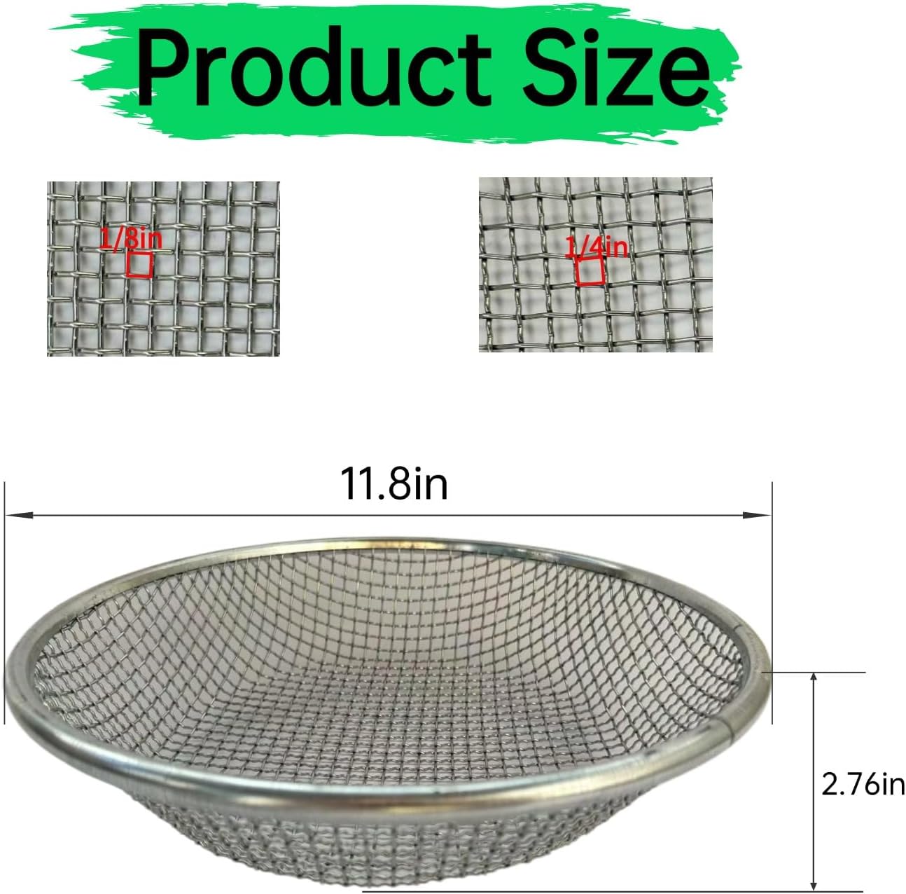 2 Tamices Suelo Jardinería para 5gal Compost Arena Grava