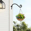 2 Gancho Metal Negro para Colgar Plantas Exteriores