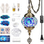 Kit lámpara mosaico turco colgante enchufable 15pies