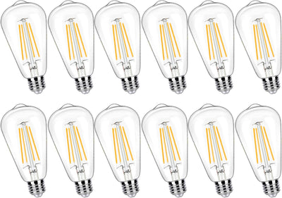 12 Pzas Bombillas LED E26 2700K CRI90