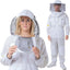 Traje apicultura ventilado 3 capas malla con 2 capuchas