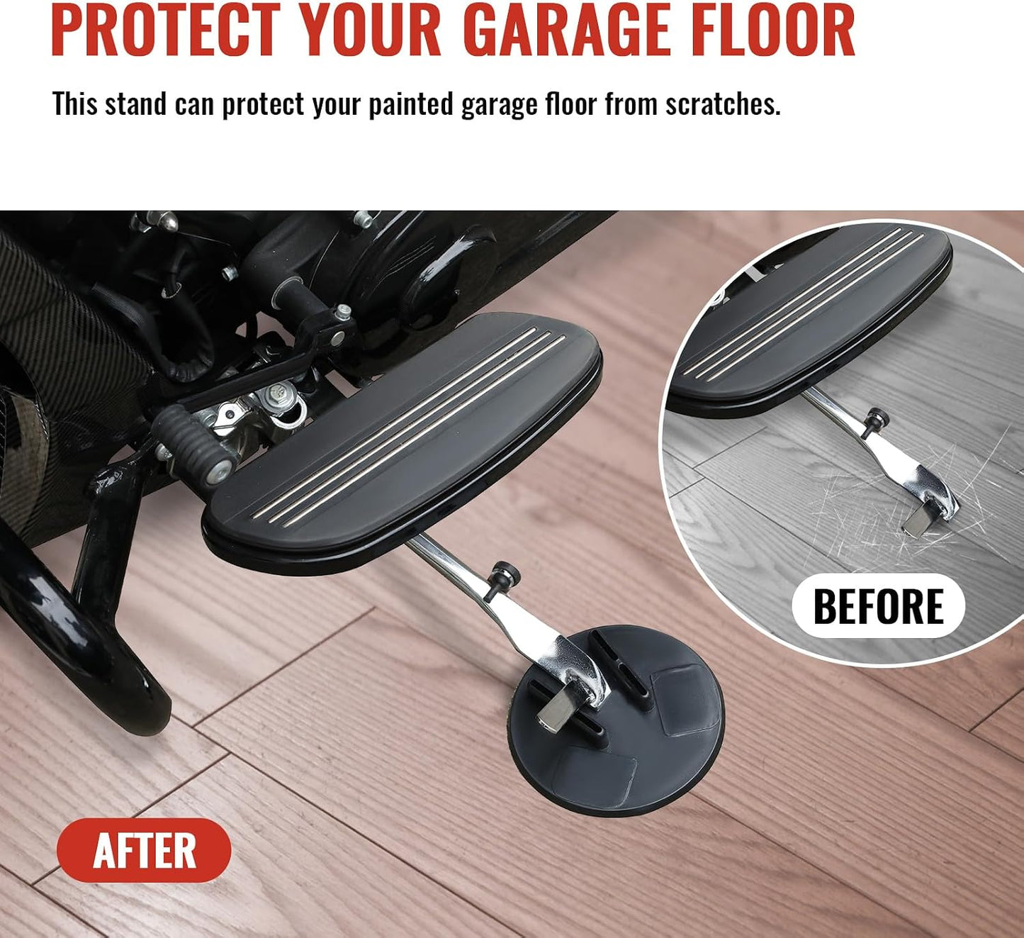 Posavasos pie para motocicleta Harley con soporte lateral