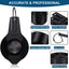 21 Tazas y Cucharas Medidoras Negras Acero Inox