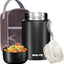 Termo almuerzo acero inox 18oz con cuchara y bolsa aislada