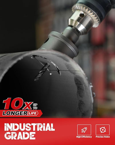 Cortador agujeros carburo acero inox y metal 1.575"