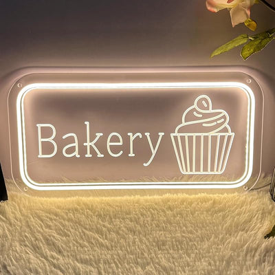 Señal neón LED para panadería y decoración de negocios