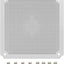 Placa montaje caja conexiones plástico ABS 10.43x10.43