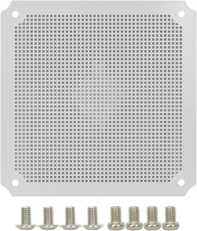 Placa montaje caja conexiones plástico ABS 10.43x10.43