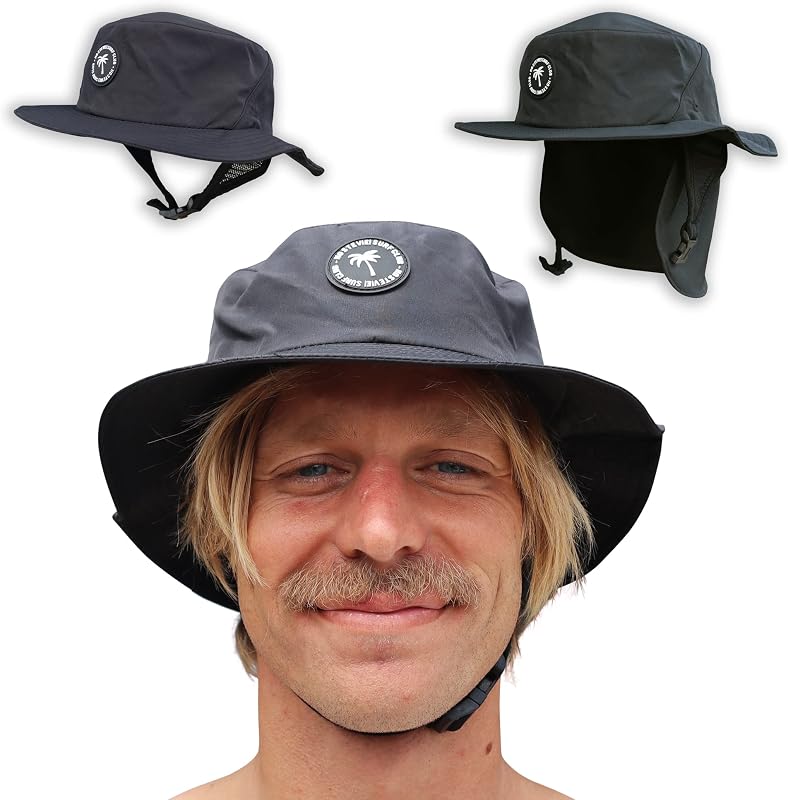 Sombrero pescador surf con correas barbilla protección solar