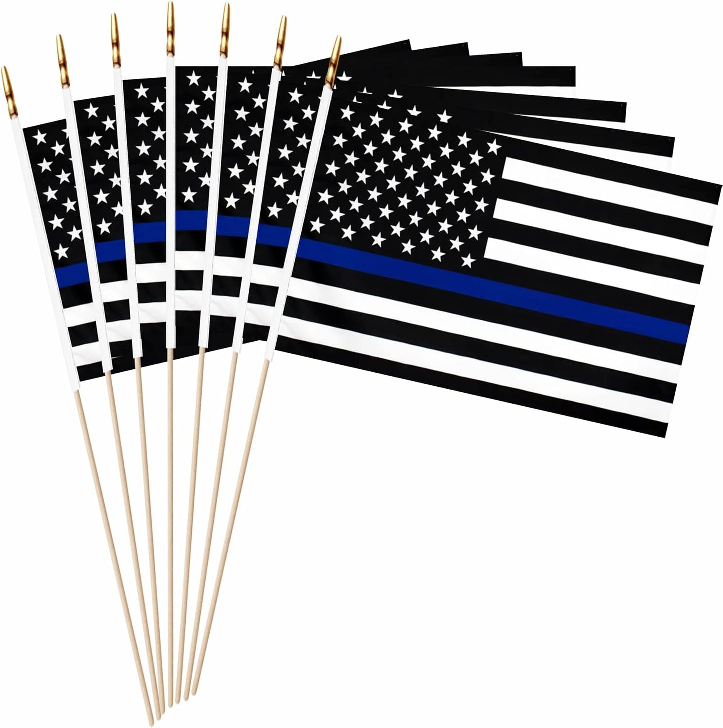 20 Banderas Policiales Mini Thin Blue Line