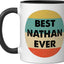 Taza Cerámica Nathan Name Negro/Blanco