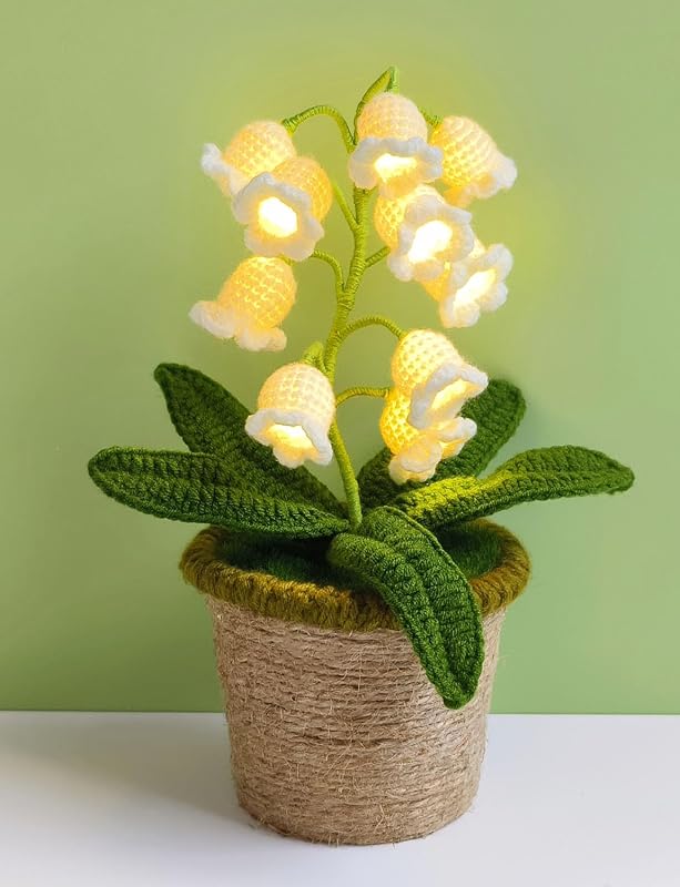 Lámpara lirio valle con 10 luces de noche regalo mujer