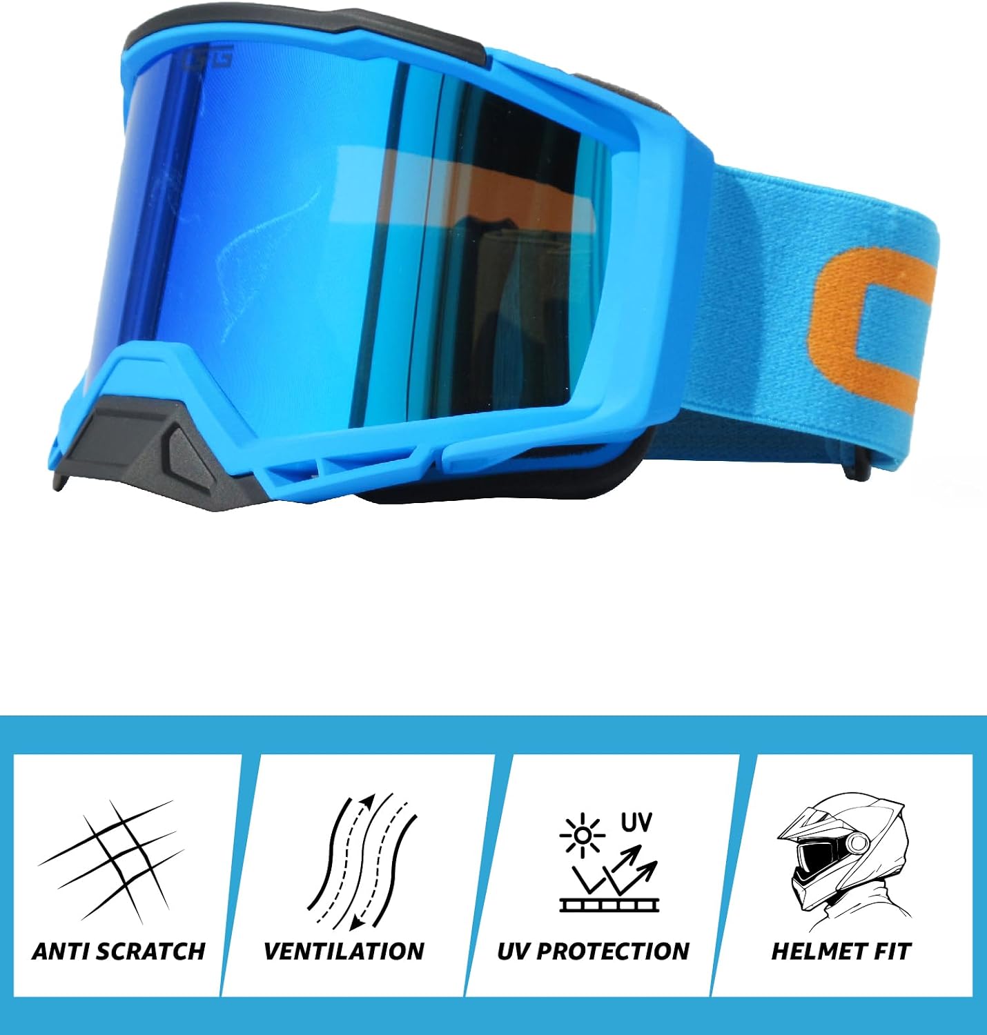 Gafas motocicleta off road para adultos
