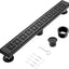 Drenaje ducha lineal 36" negro mate acero inox 304