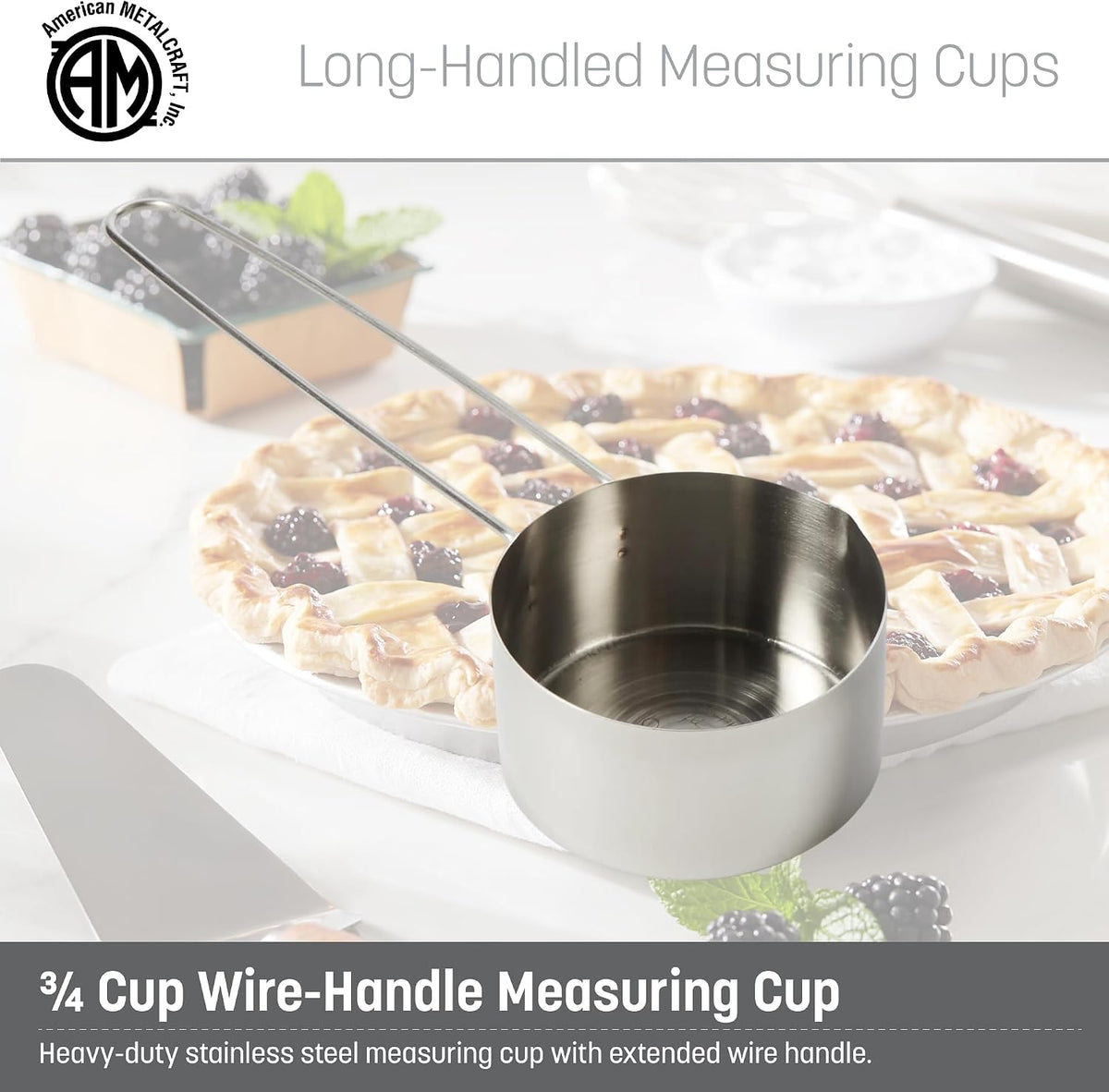 Taza medidora acero inox 3/4 tazas
