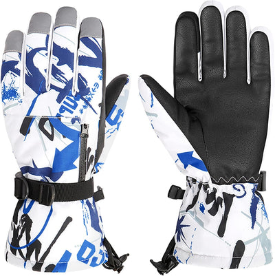 Guantes nieve niños impermeables resistentes viento
