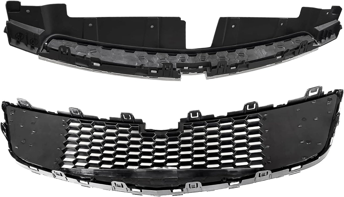 2 Pzas Parrilla Parachoques Negro Cromo Chevy Cruze
