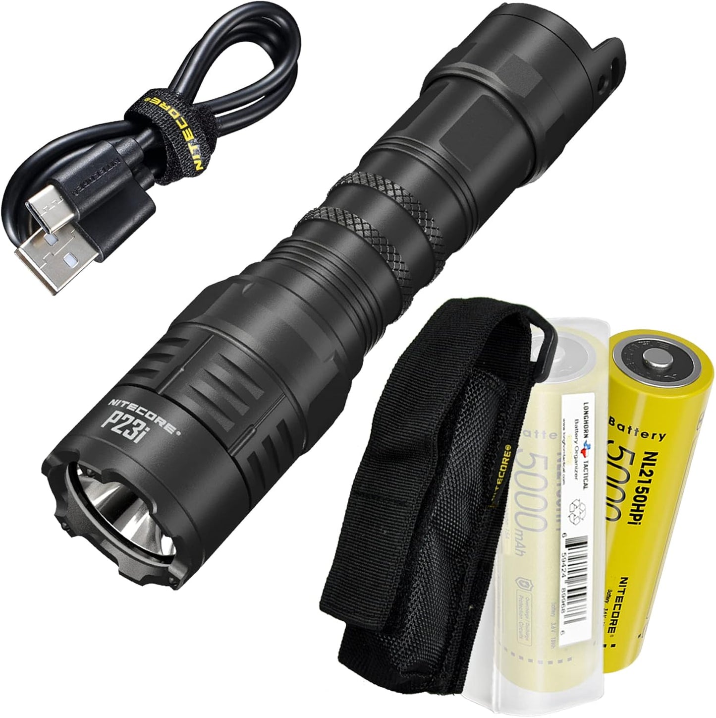Linterna táctica P23i 3000 lúmenes con doble batería