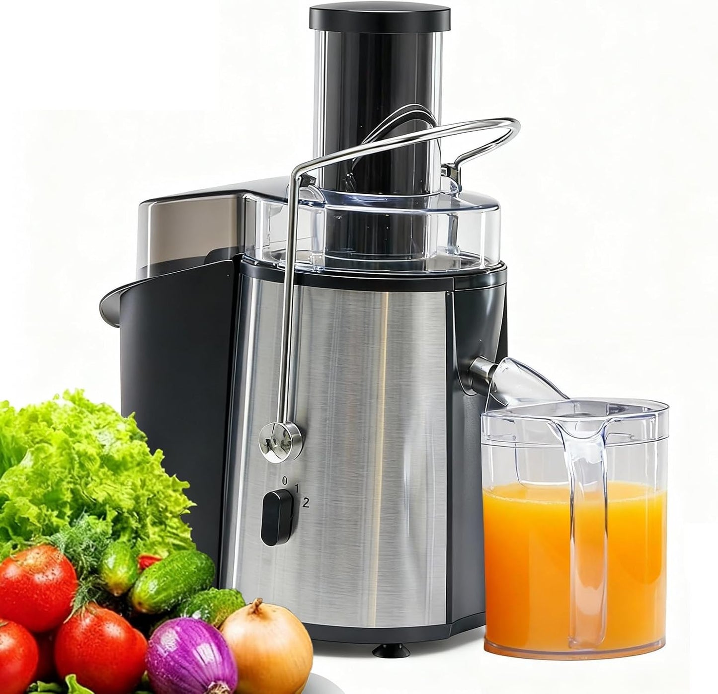 Extractor Jugos Centrífugo 700W 3pulg 18000RPM Doble Velocidad