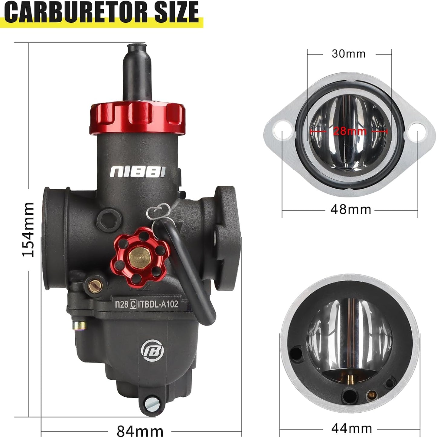 Carburador PEZ28 30mm para Pit Bike 250cc