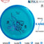 Disco golf PDGA estables 5.82-6.17oz versátil para competición
