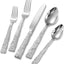 Set 20 cubiertos acero inox 18/10 texturizado plateado