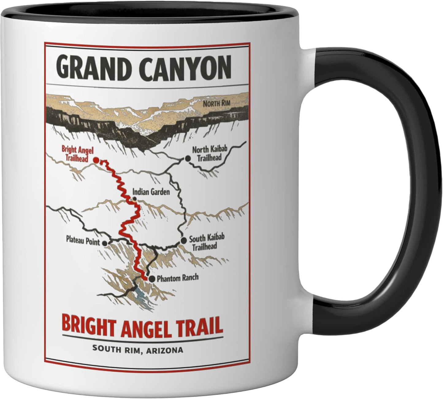 Taza Cerámica Grand Canyon Sur Azul Negro