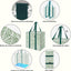 4 Pzas Bolsas Comestibles Reutilizables Reforzadas Plegables