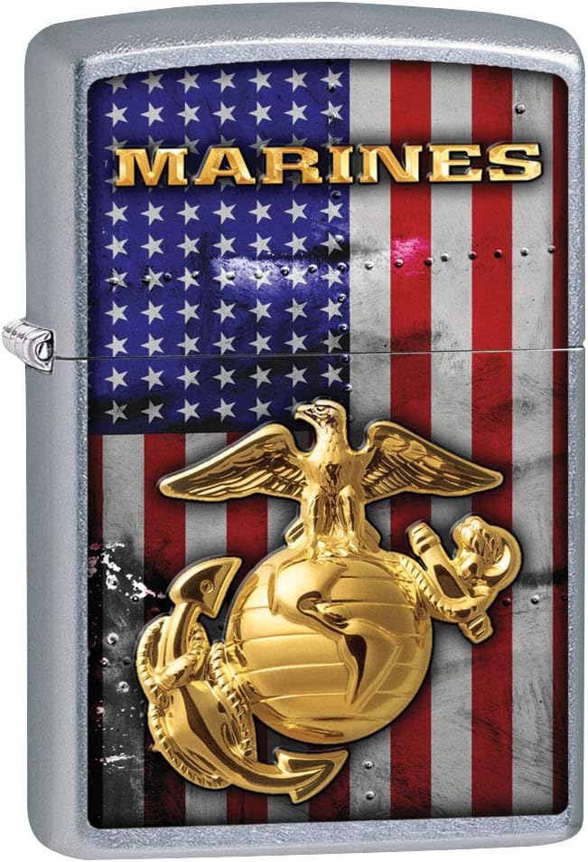 Encendedor USMC con logo y bandera americana