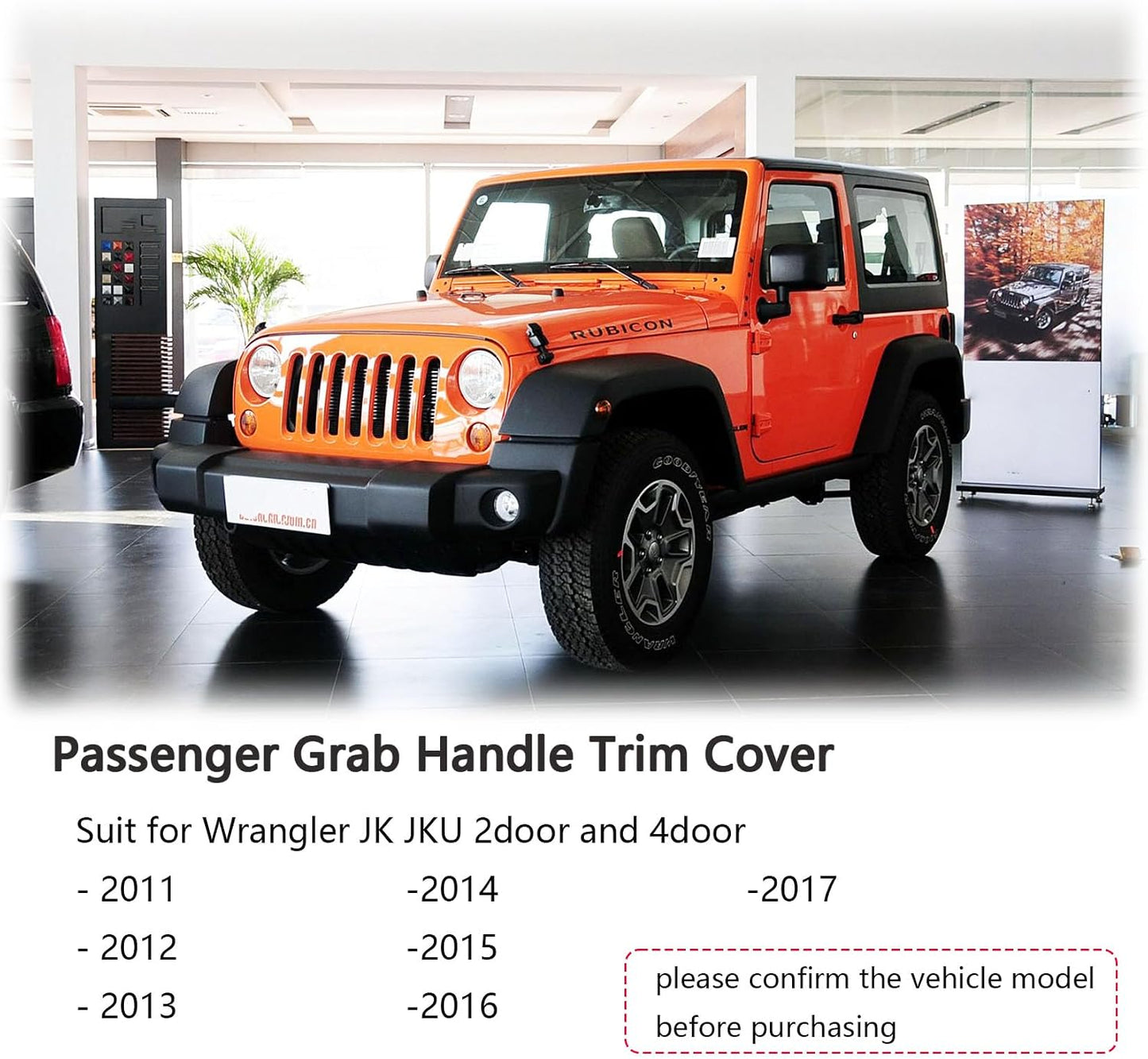 Cubierta asa agarre copiloto Wrangler JK 11-17 Rojo