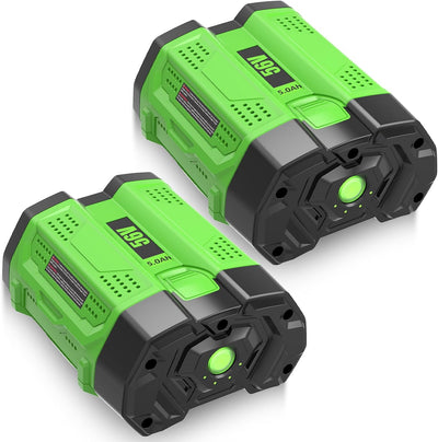 2 Baterías 5Ah 56V Repuesto EGO BA2800T Verde
