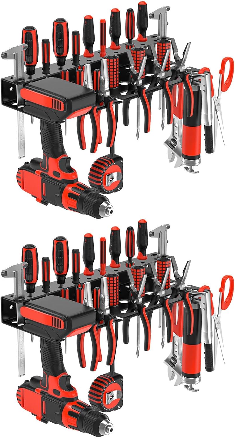 2 Pzas Organiz. Destornilladores y Alicates en Pared Garaje