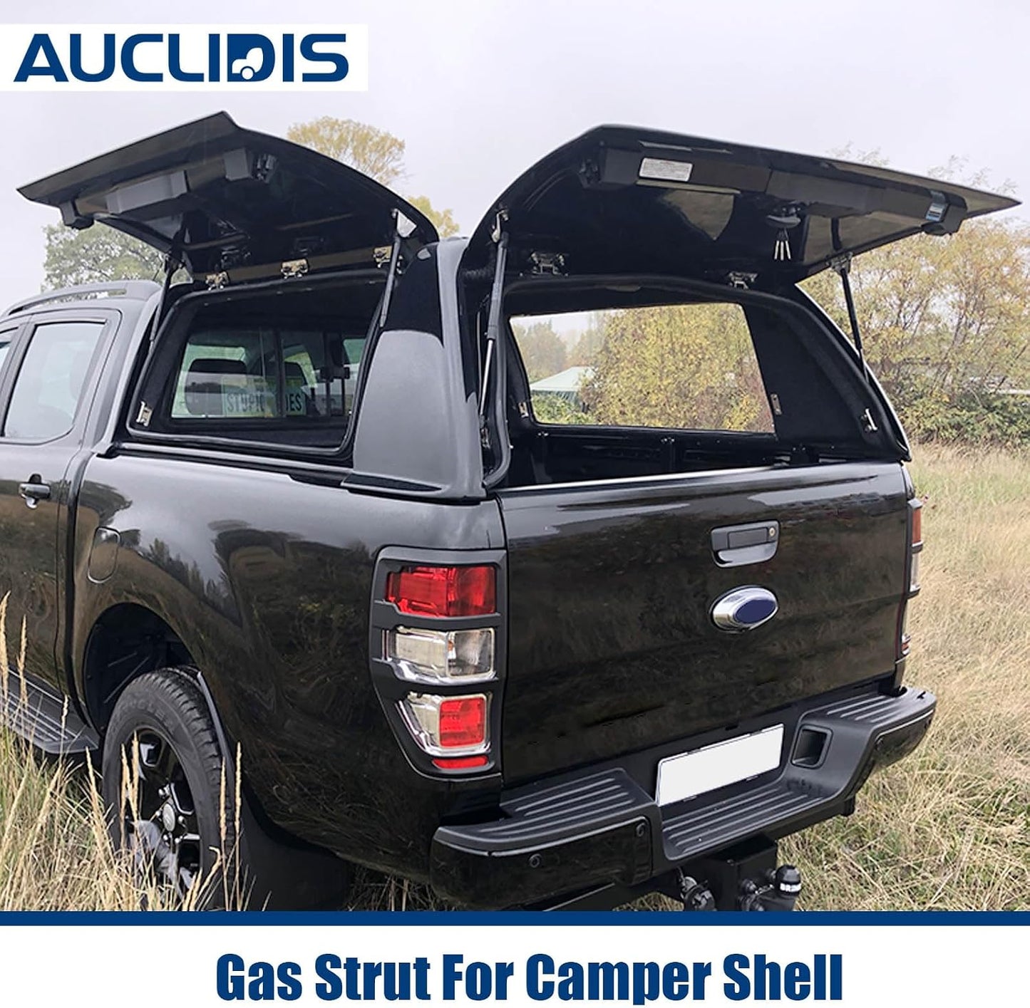 Soporte elevación resorte gas 17pulg para Leer Camper Shell