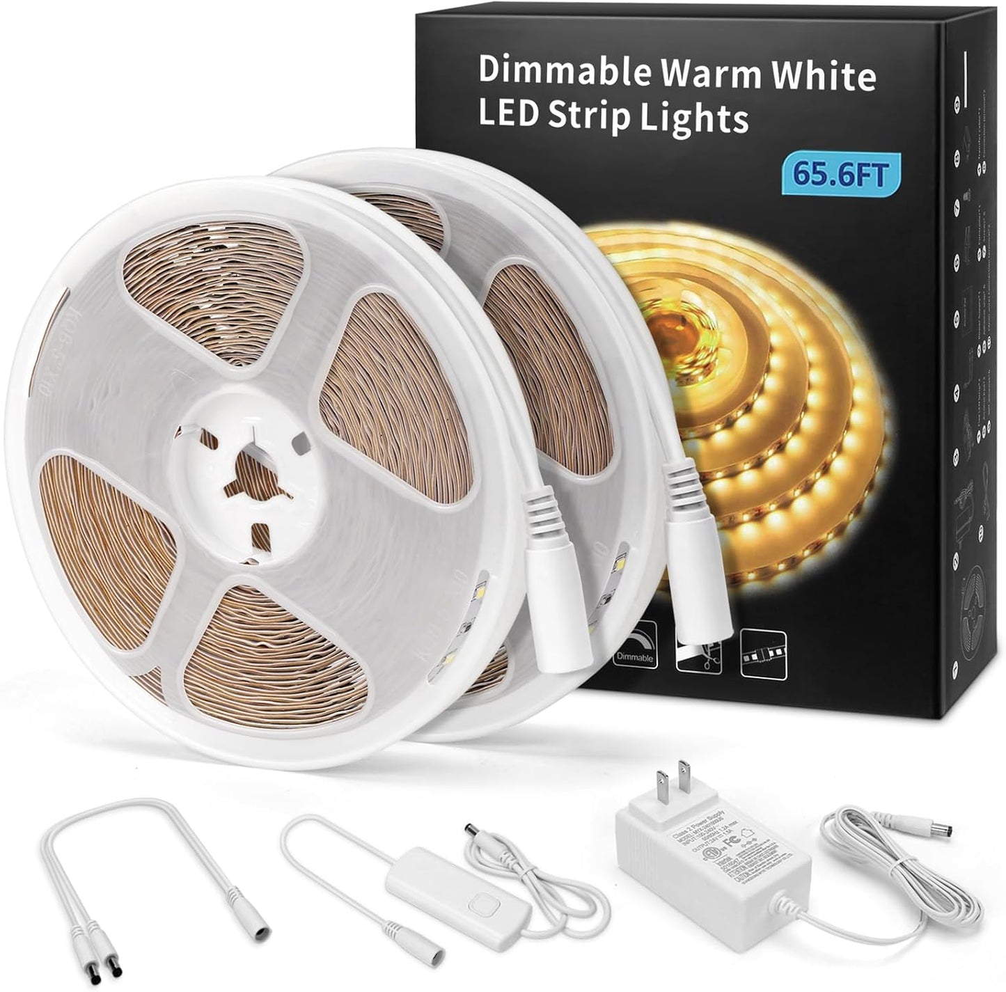 Kit luz LED para gabinete 65.6pies 1200LED 24V flexible
