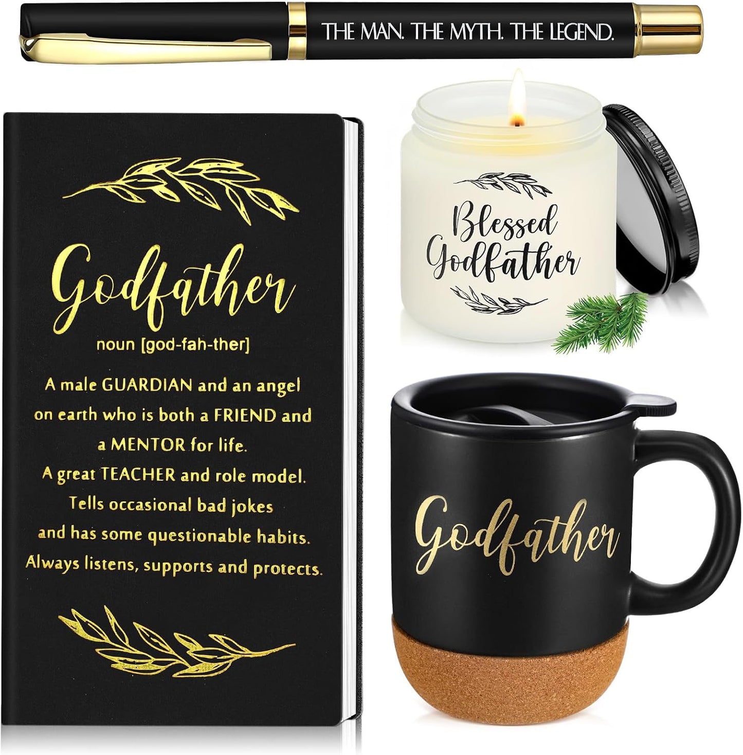 4 Pzas Regalo Padrino Taza Anuncio Embarazo