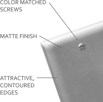 Placa pared nailon irrompible TP18GRY gris
