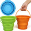 Cubo arena plegable jumbo con bolsa malla multiuso 3uds