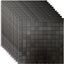 11 Hojas Azulejos Autoadhesivas Aluminio Cepillado Negro